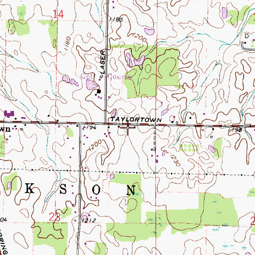 Topographic Map of School Number 4 (historical), OH