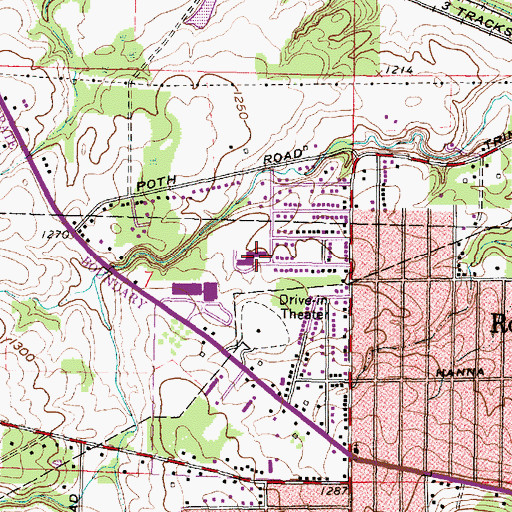Topographic Map of Springmill Elementary School, OH
