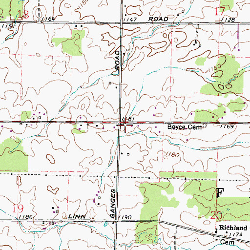 Topographic Map of School Number 6 (historical), OH