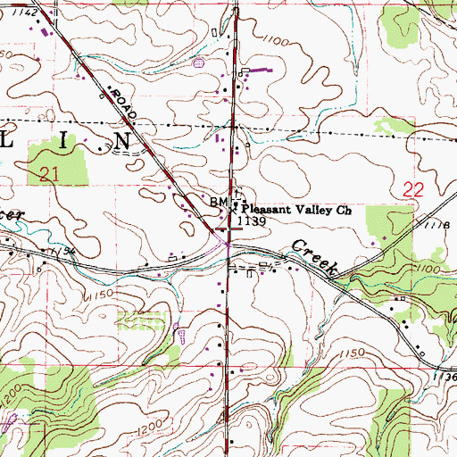 Topographic Map of School Number 3 (historical), OH