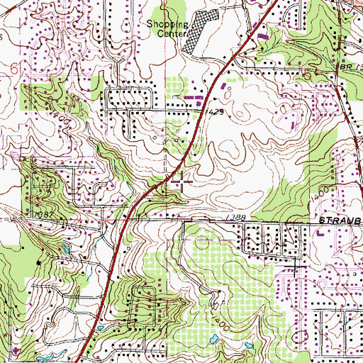 Topographic Map of Sandy Hill School (historical), OH