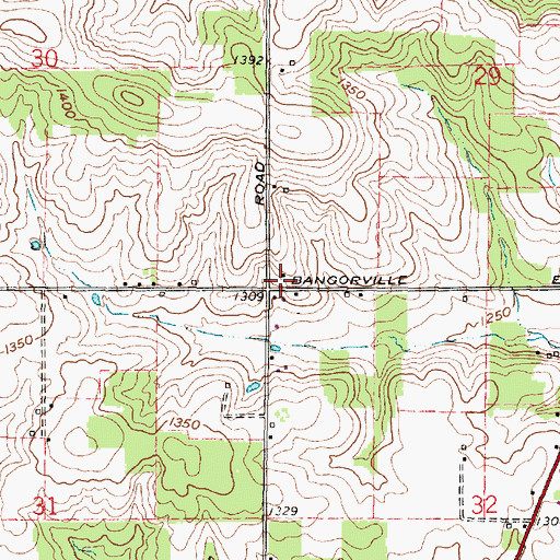 Topographic Map of School Number 8 (historical), OH