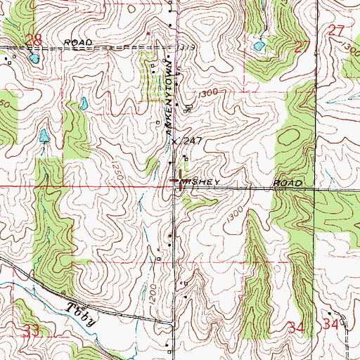 Topographic Map of School Number 7 (historical), OH