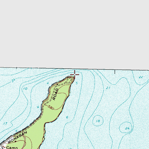 Topographic Map of Long Point, OH