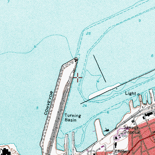 Topographic Map of Lower Bay Channel, OH