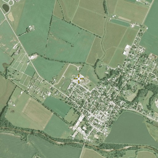 Aerial/Satellite Image of Adena High School, OH