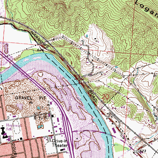 Topographic Map of Seymoreville (historical), OH