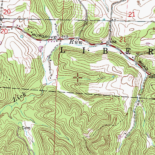 Topographic Map of Rupel School (historical), OH