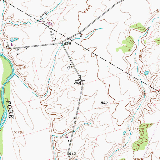 Topographic Map of Mallow School (historical), OH