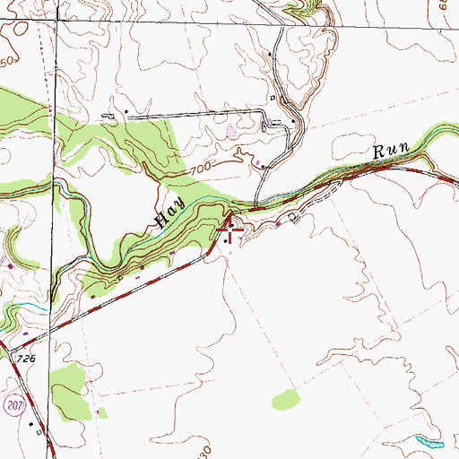 Topographic Map of Forest Hill School (historical), OH