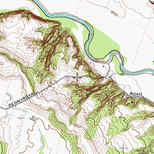 Topographic Map of Albright School (historical), OH