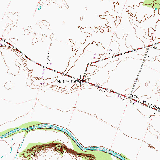 Topographic Map of Metzger School (historical), OH