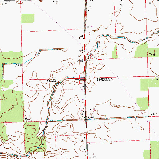 Topographic Map of Lammer Ditch, OH