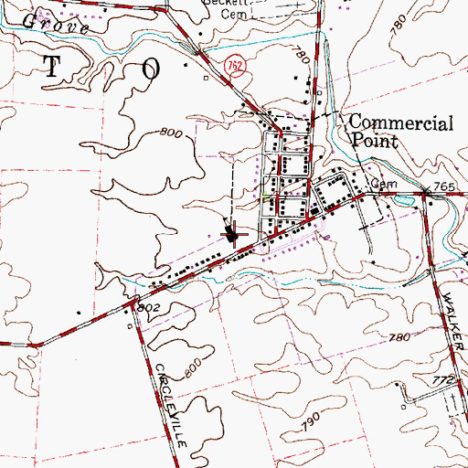 Topographic Map of Scioto Elementary School, OH