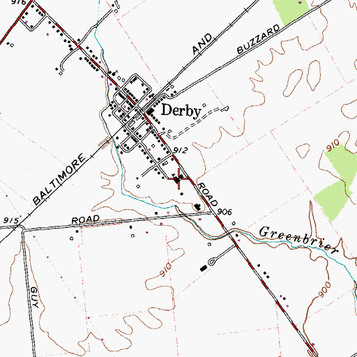 Topographic Map of Darby Elementary School, OH