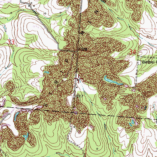 Topographic Map of Olive School (historical), OH