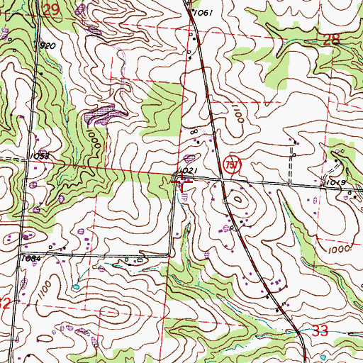 Topographic Map of Pherson School (historical), OH