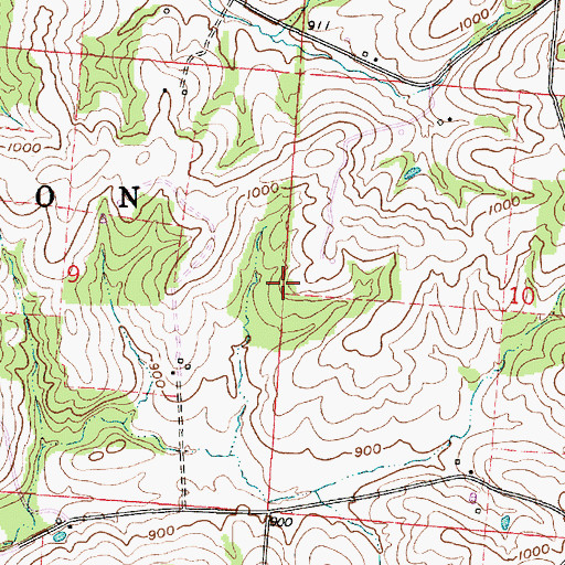 Topographic Map of Dogwood School (historical), OH