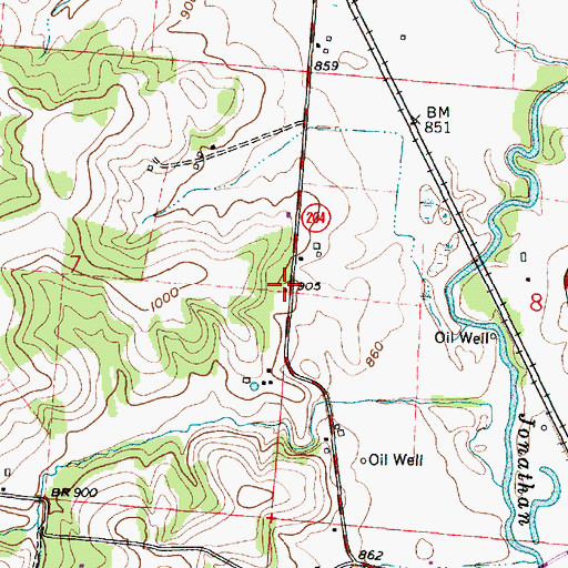 Topographic Map of Stockberger School (historical), OH
