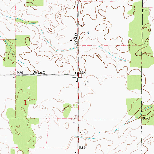 Topographic Map of Janes School (historical), OH