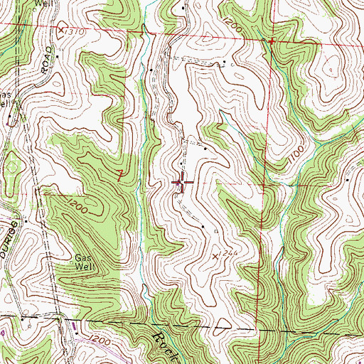 Topographic Map of Becket (historical), OH