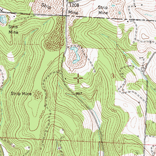 Topographic Map of Hazel Glen School (historical), OH