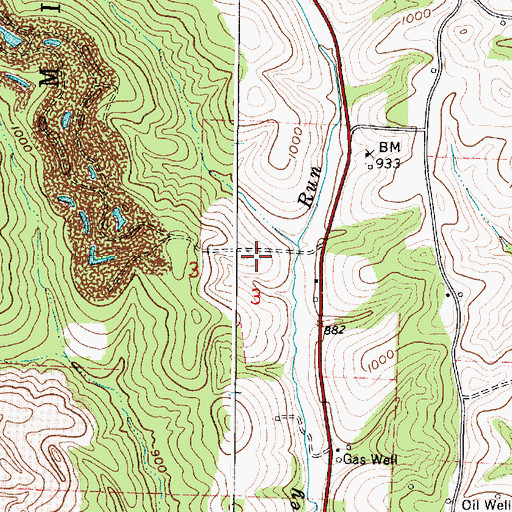 Topographic Map of Grade School (historical), OH