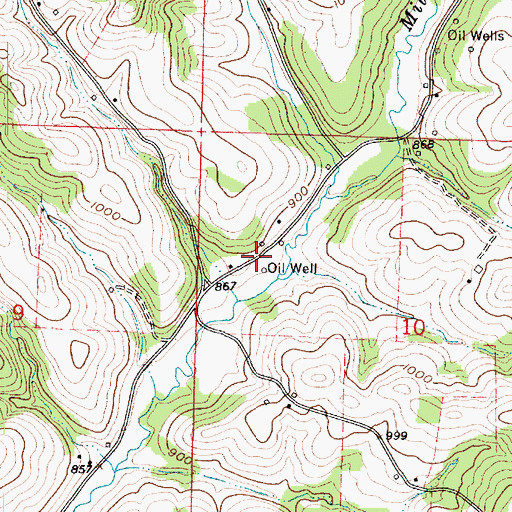 Topographic Map of Rock Valley School (historical), OH