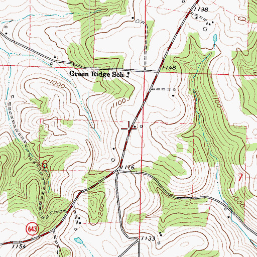 Topographic Map of Sheetz School (historical), OH