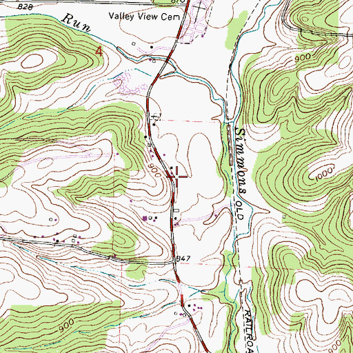 Topographic Map of Jefferson School (historical), OH