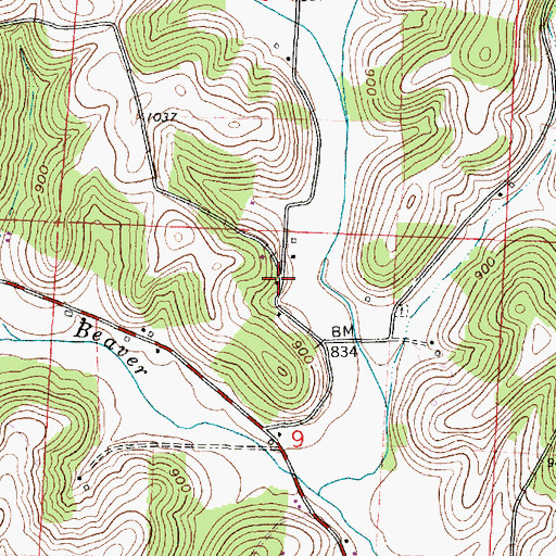Topographic Map of Tarkiln School (historical), OH