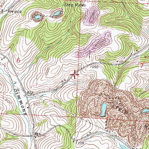 Topographic Map of School Number 4 (historical), OH