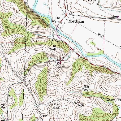 Topographic Map of School Number 1 (historical), OH