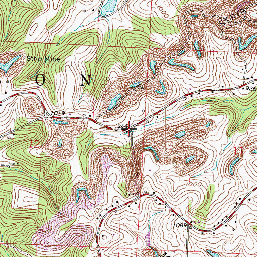 Topographic Map of School Number 1 (historical), OH