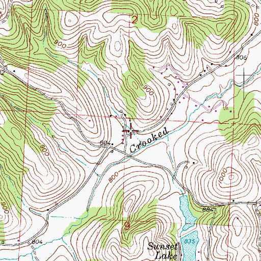 Topographic Map of School Number 6 (historical), OH
