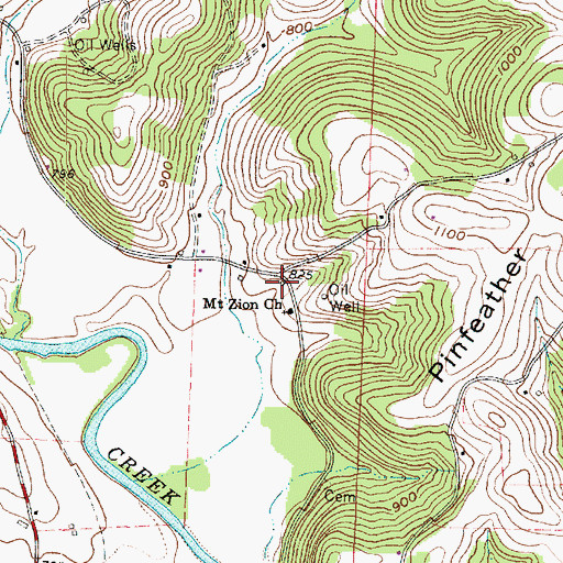 Topographic Map of School Number 3 (historical), OH