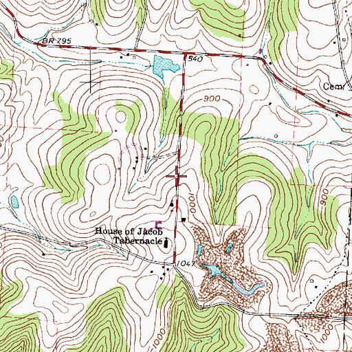 Topographic Map of School Number 7 (historical), OH
