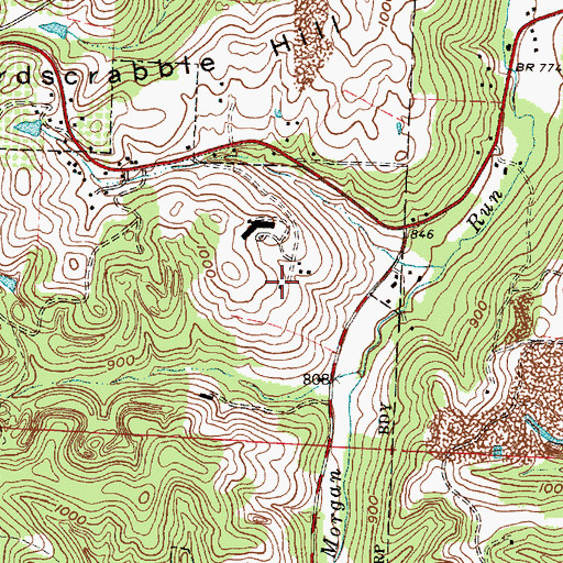 Topographic Map of Coshocton County Infirmary (historical), OH