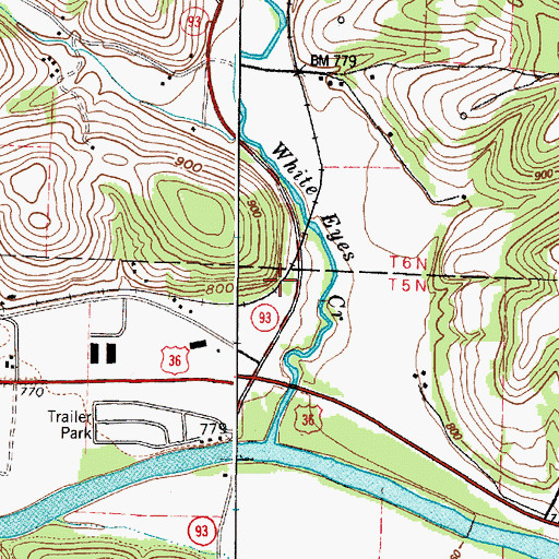 Topographic Map of West Lafayette Station (historical), OH