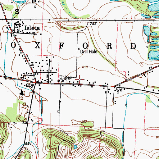 Topographic Map of Plains School (historical), OH