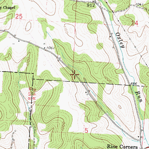 Topographic Map of Pisgah School (historical), OH