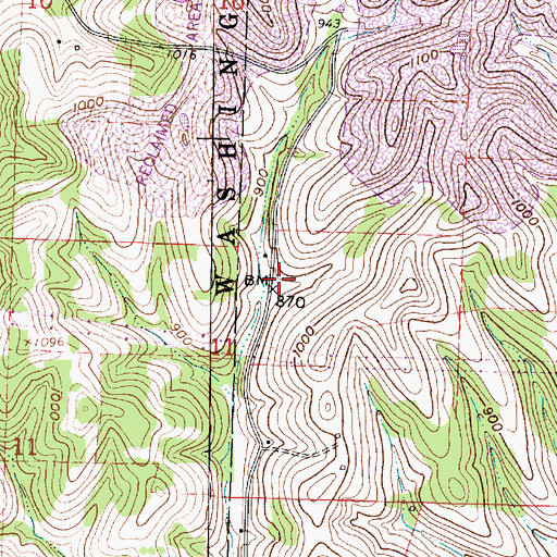 Topographic Map of Brush School (historical), OH