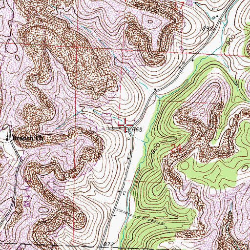 Topographic Map of Hamilton School (historical), OH