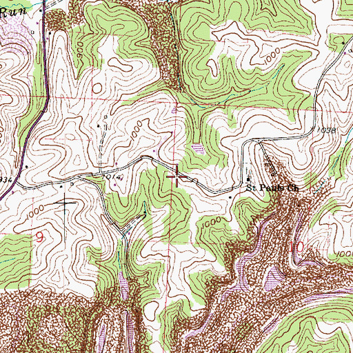 Topographic Map of Science Hill School (historical), OH