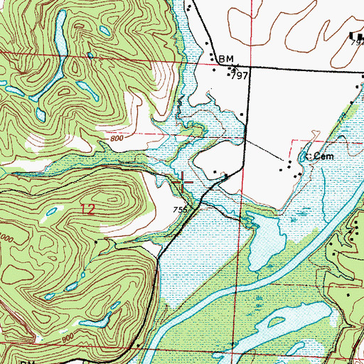 Topographic Map of Williams School (historical), OH