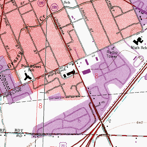Topographic Map of Country Charm Shopping Center, OH
