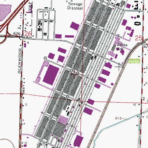 Topographic Map of Willis Day Industrial Park, OH