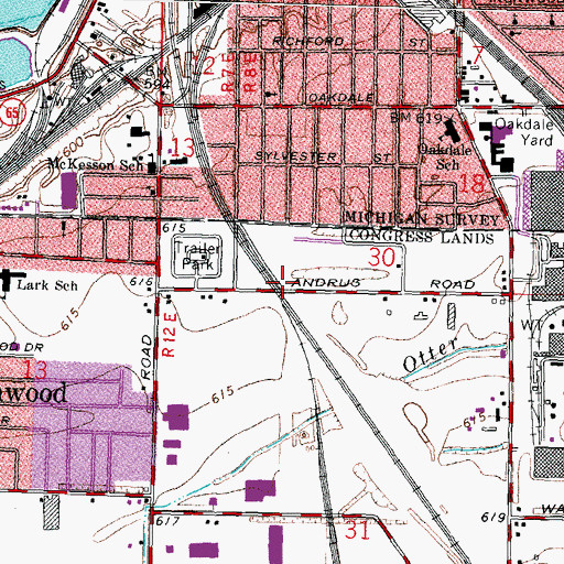Topographic Map of Prentice (historical), OH