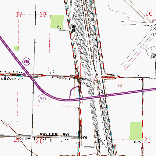 Topographic Map of Cummings (historical), OH