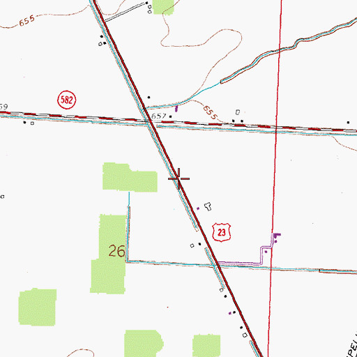 Topographic Map of Fenton (historical), OH